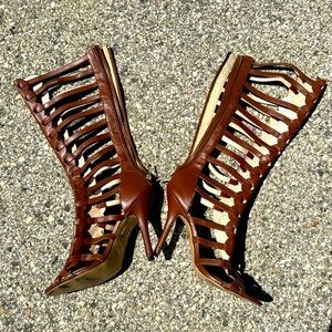 Worn once gladiator heel boot